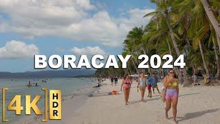 2024 Full Walking Tour of BORACAY Island The Philippines BEST White Beach  Station 1 to 3