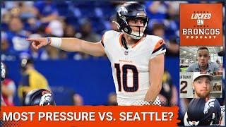 Denver Broncos QB Bo Nix Has Most Pressure On Him Sunday vs. Seattle Seahawks