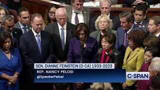 Rep. Nancy Pelosi D-CA remembers Sen. Dianne Feinstein