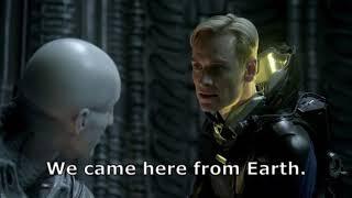 What David Said to the Engineer - Prometheus short version with subtitles