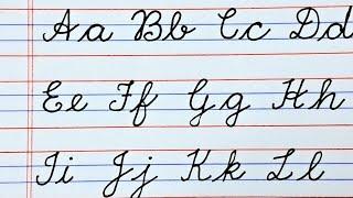 Cursive writing Capital letters Small letters कैसे लिखना सिखाएं A to Z abcd ukg  lkg