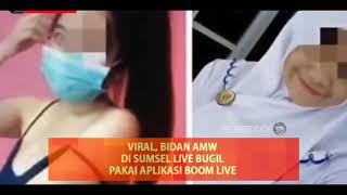 viral bidan AMW live bugil pake aplikasi boom live