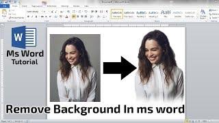 Remove Background photo in Ms word  How to remove background photo in ms word  word tutorial