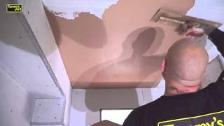 How to plaster a ceiling and wall part 1