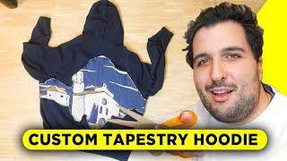 HOW TO MAKE A CUSTOM TAPESTRY HOODIE DIY Defective Garment