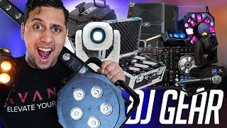 DJ GEAR Complete tour of all of my DJ Equipment Speakers Lights Mics Effects