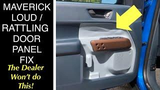 FORD MAVERICK LOUD DOOR PANEL PROBLEM FIX