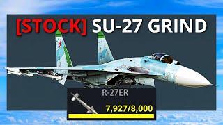 CRAZIEST SU-27 STOCK GRIND EXPERIENCE EVER  War thunder