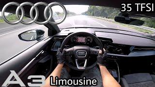 2020 Audi A3 Limousine 35 TFSI 150 PS edition one POV Testdrive AUTOBAHN Beschleunigung & Speed