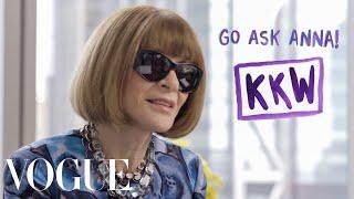 Anna Wintour Talks the Kardashians Dressing for an Interview and How Not to Wear Leggings  Vogue