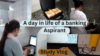 A day in life of a banking Aspirant . My Study Routine. #bankingpovlog #bankpreperation #rrbpo2024