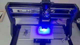 New DIY Mini CNC 3018 pro cutting 3mm wood