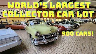 Worlds Largest INDOOR Collector Car Sales Lot  Antique Classic Muscle Trucks and Street Rods.