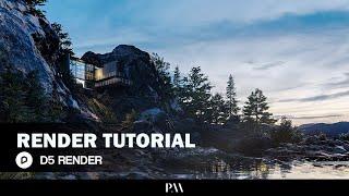 LEARN WITH ME D5 RENDER TUTORIAL - Exterior scene 14