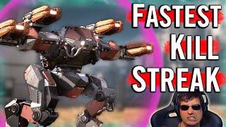 OMG War Robots most ILLEGAL Kill Streak Ever WR Gameplay