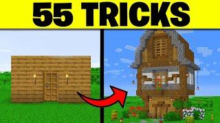 55 TRICKS in MINECRAFT um BESSER zu BAUEN