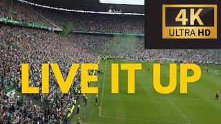 4K Live It Up    Celtic Fans Celebrating after beating Rangers  Celtic 2 - 1 Rangers  11524