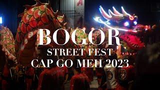 4K  Festive atmosphere during Bogor Street Festival Cap Go Meh 2023 Surya Kencana neighborhood