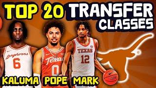 Meet The Transfers - Texas  Top 20 College Basketball Transfer Portal Class Rankings