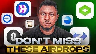 URGENT AIRDROP ALERT These 6 AIRDROPS WIll Give The Biggest Airdrop in 2024