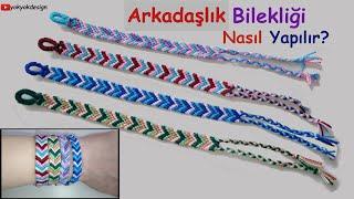 Arkadaşlık Bilekliği Nasıl Yapılır İpten Bileklik YapımıV modeli BileklikEasy FriendshipBracelets