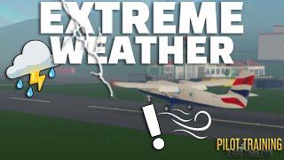 Landing in EXTREME WEATHER in PTFS ️