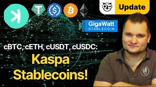 KRC20 Stablecoins GigaWatt Stablecoin Bitcoin & Ethereum auf Kaspa KAS Update