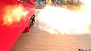 Ferrari F40 with Tubi Style Exhaust Spitting Flames + OnBoard