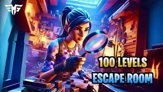 100 LEVEL ESCAPE ROOM All Levels Fortnite