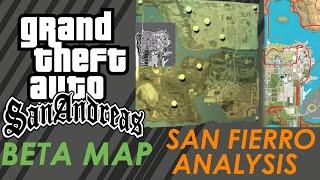 GTA San Andreas Beta Map - San Fierro Analysis