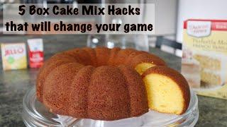 How to Make a Box Cake Mix taste homemade  Game changing Box Cake Mix hacks  #duncanhines