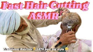 ASMR Fast Hair Cutting ️ ZAZA Machine Relaxing Lofi With Barber is old part132