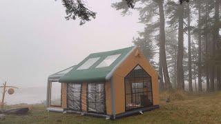 120 KG TENT CAMPING IN THE RAIN