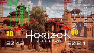 AMD Driver Test in Horizon Zero Dawn 20.4.2 vs 20.8.1