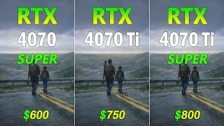 RTX 4070 Ti Super vs RTX 4070 Ti vs RTX 4070 Super - How Much Performance Difference?