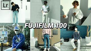 Fujifilm 100 Lightroom Preset How to edit like fujifilm 100 tutorial Karl Eigenn