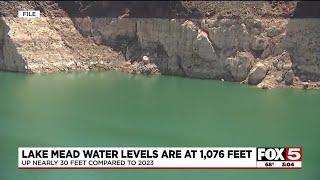 Lake Mead water levels at 1076 feet