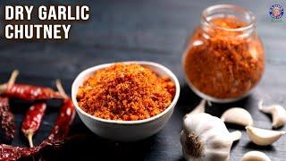 2 Types of Dry Garlic Chutney Powder  Chutney Recipe For Vada Pav Idli Dosa  Mothers Recipe