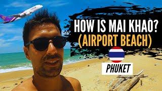 EXPLORING MAI KHAO BEACH Airport Beach in Phuket Thailand 23 September 2021