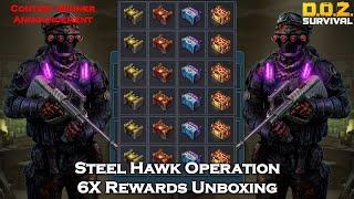 Steel Hawk Operation 6X Rewards Unboxing Contest winner Announcement - Dawn of Zombies Survival