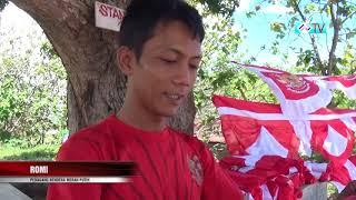 JELANG HUT RI PENJUAL BENDERA DADAKAN RAMAI PEMBELI