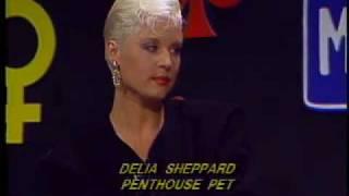 Penthouse Pet Delia Sheppard with Miggs B on TV