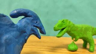 Daspletosaurus vs parasaurolophus