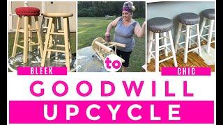 GOODWILL UPCYCLE  KITCHEN STOOLS