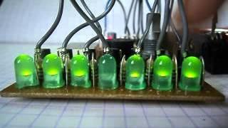 Световой эффект бегущий огонь на МК ATtiny2313