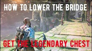 How To Lower The Bridge And Get The Legendary Chest Vanaheim God Of War Ragnarok