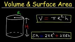 Volume of a Cylinder and Surface Area of a Cylinder