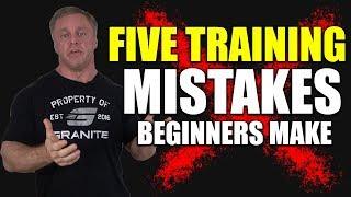 5 Training Mistakes Beginners Make  At The Gym