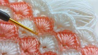 Çok Kolay Tığ İşi Bebek Battaniyesi Örgü Modeli Yapımı Yeni Trend Örgü Battaniye Modelleri