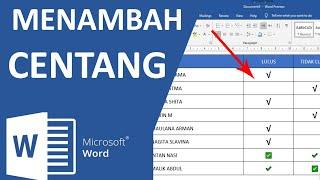 3 Cara Menambahkan Centang Di Word SIMBOL